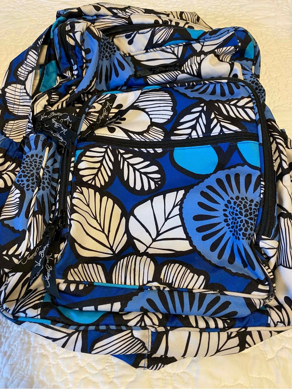 Blue Floral Women's Backpack Tote - Vera Bradley